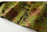 Lotus Pine Green Jacquard Cheongsam Vest