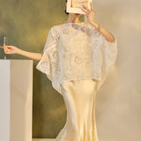 Eloise 2-Piece Rose Lace Cheongsam Set