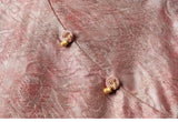 Felicia Dune Blush Jacquard Cheongsam Top