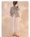 Palmer Appealing Embroidery Qipao Cheongsam Vest Top