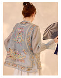 Palmer Appealing Embroidery Qipao Cheongsam Vest Top