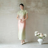 Mia Gradient Tulip Cheongsam Dress