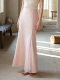 Philippa Light Pink Fishtail Cheongsam Skirt