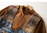 Sovereign 2-Piece Flower Coffee Cheongsam Top