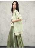 Stardust Light Green Lace Cheongsam Cardigan