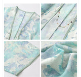 Esmeralda Floral Jacquard Loose Cheongsam Coat