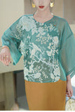 Marley Elegant Embroidery Qipao Cheongsam Two Piece