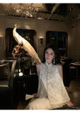 Vita Chic Embroidered Cheongsam Qipao Two-Piece Set