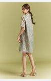Dragon Light Green Embroidered Cheongsam Dress