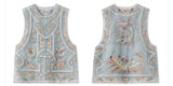 Palmer Appealing Embroidery Qipao Cheongsam Vest Top