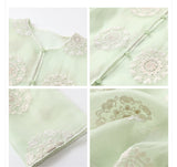 Allure 2-Piece Light Green Cheongsam Set