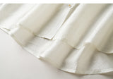 Dazzle Beige Chiffon Beaded Cheongsam Top
