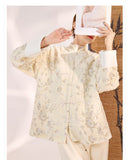 Allegro Lace Embroidered Winter Cheongsam Coat
