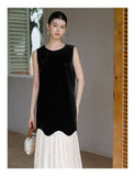 Jessamine Smoky Black Silk Cheongsam Dress