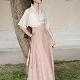 Azalea 2-Piece Light Peach Pink Cheongsam Top