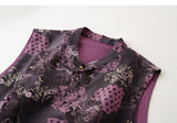 Yasmin Lavender Purple Jacquard Cheongsam Top