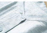 Tender Light Blue Loose Cheongsam Top