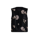 Vivian Beaded Embroidered Vest Cheongsam Top