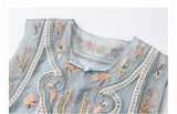 Palmer Appealing Embroidery Qipao Cheongsam Vest Top