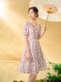 Zara Impeccable Frog Buttons Elegant Cheongsam Qipao Dress