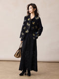 Xandra Black Jacquard Cheongsam Vest