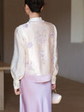 Boutique Brown Satin Embroidered Cheongsam Vest