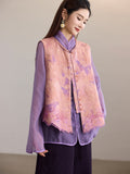 Ming Blush Embroidered Cheongsam Vest