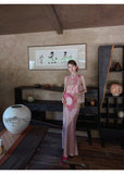 Cashmere 2-Piece Gold Jacquard Cheongsam Top