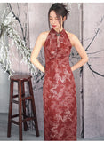 Theresa Red Dragon Print Cheongsam Dress