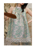 Maya Moonlit Bloom Embroidery Qipao Cheongsam Top