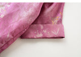 Yuna Light Purple Jacquard Cheongsam Top