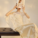 Eloise 2-Piece Rose Lace Cheongsam Set