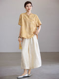 Felicia Dune Blush Jacquard Cheongsam Top