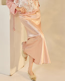 Sonnet 2-Piece Jacquard Vest Pink Skirt Cheongsam Set