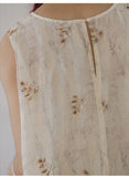 Svetlana Light Apricot Chiffon Cheongsam Top