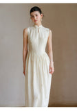 Unakite Clear Apricot Jacquard Cheongsam Dress