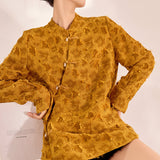 Winona Lace Jacquard Cheongsam Shirt
