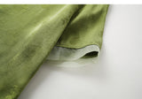 Hibiscus Matcha Green Jacquard Cheongsam Top