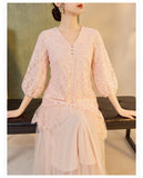 Thea Lace Embroidered Cheongsam Dress