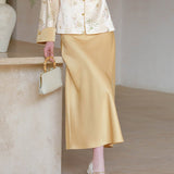 Sara Crabapple White Embroidered Cheongsam Top