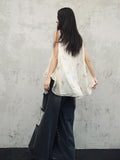 Svetlana Light Apricot Chiffon Cheongsam Top