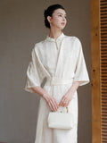 Lorelei Breathtaking Jacquard Cheongsam Dress Slim Fit Qipao
