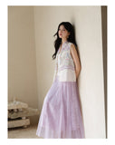 Grande 2-Piece Light Purple Silk Cheongsam Top