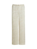 Regulus Beige Jacquard High-Waisted Pants Cheongsam