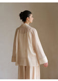 Georgiana 2-Piece Linen Short Coat Set Cheongsam