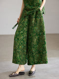 Celeste 2-Piece Yellow Coffee Jacquard Top Cheongsam