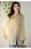 Sky Beige Loose-Fit Cheongsam Top