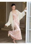 Ophelia Outer Wrap Cloud Apricot Shadow Cheongsam