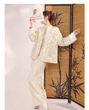 Allegro Lace Embroidered Winter Cheongsam Coat