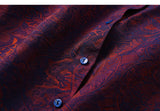 Katrina Dark Night Purple Jacquard Cheongsam Top